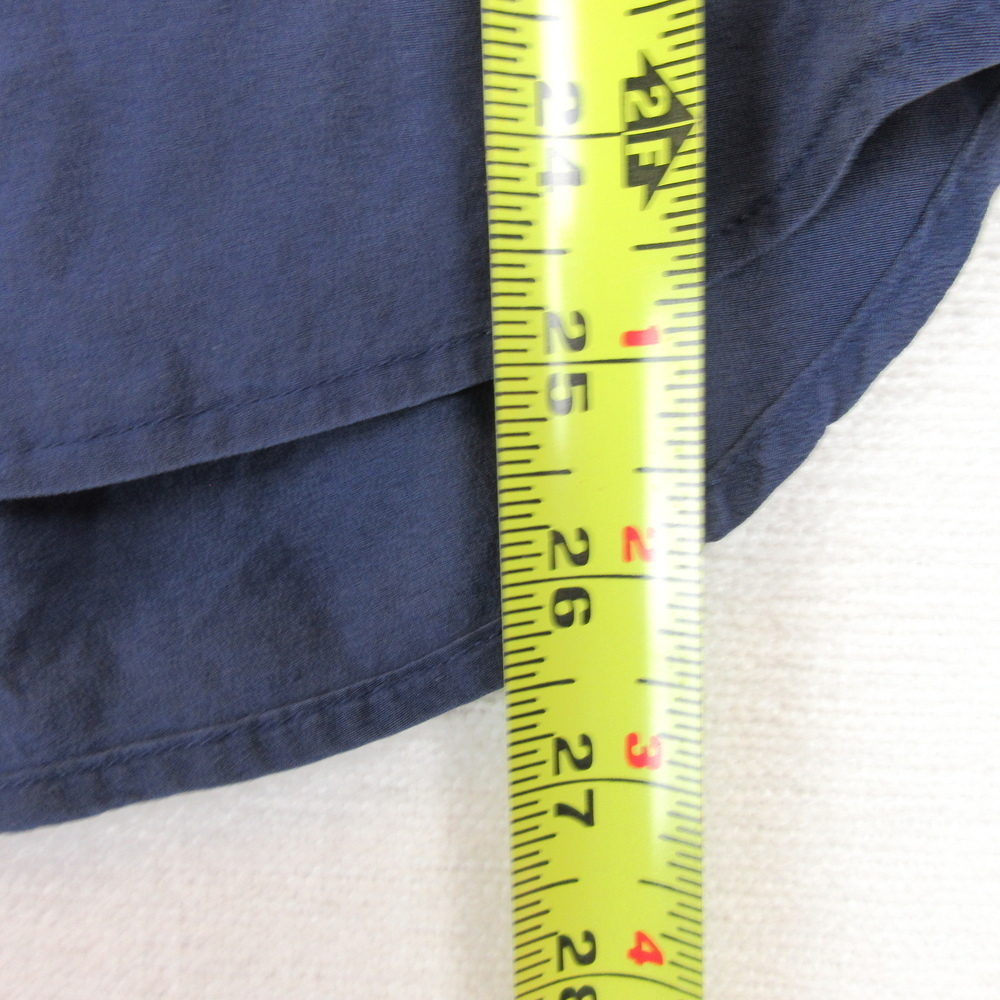 Lilly Pulitzer Navy Silk Stacey Sleeveless Blouse Size L - Picture 10 of 11